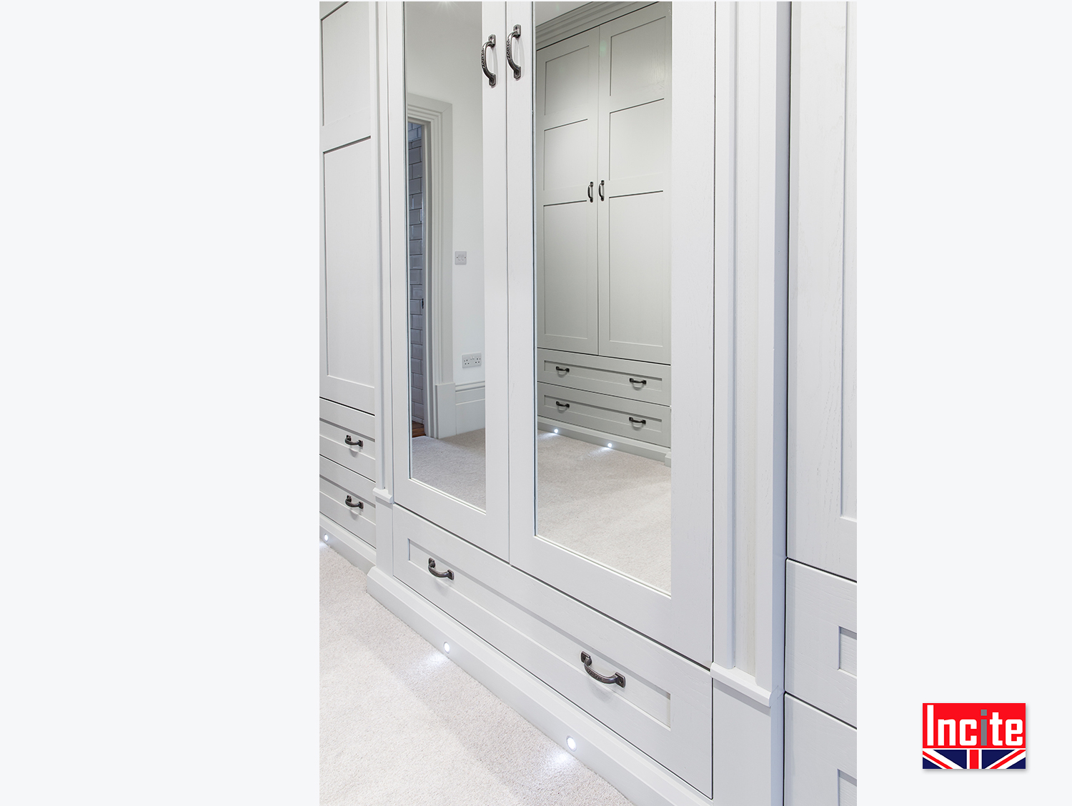 Luxury Painted Fitted Wardrobes Incite Interiors